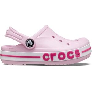 CROCS UNISEX-ADULT BAYABAND CLOGS, BALLERINA PINK/CANDY PINK, 4 MEN/6 WOMEN